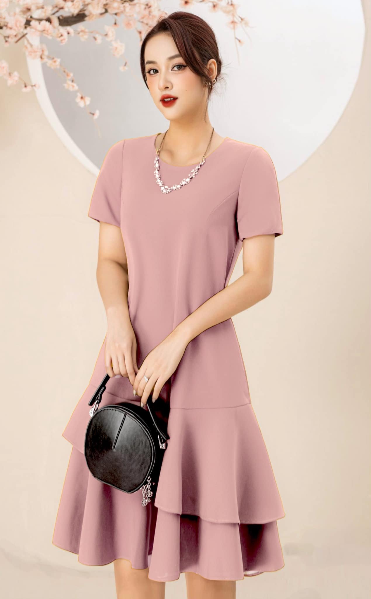 Đầm suông đuôi cá 2 lớp cao cấp