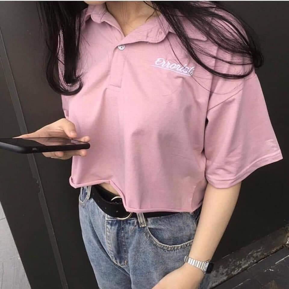 [HCM]Áo crop cổ bẻ nữ - TSS