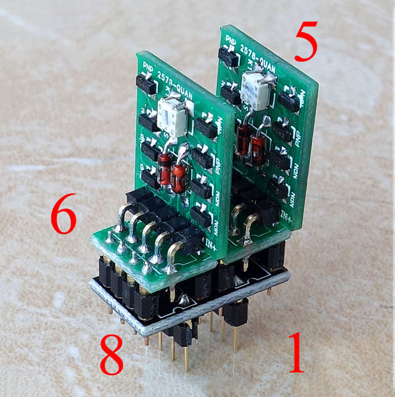 Kép khác biệt đầy đủ đối xứng bổ sung Rời Rạc kép OP amp mô-đun 5V-22V