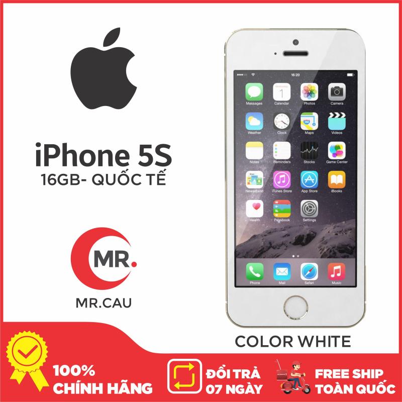 Điện thoại Apple iPhone 5s - 16GB - Bản quốc tế -CAM KẾT ZIN NGUYÊN BẢN  Full phụ kiện - Bảo hành 6 tháng - Đổi trả miễn phí tại nhà - Yên tâm mua sắm với Mr Cầu  ( Điện Thoại Giá Rẻ, Điện Thoại Smartphone, Điện Thoại Thông Minh)