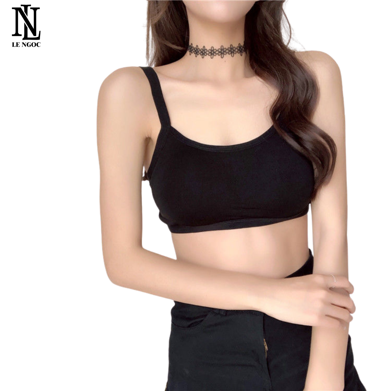Áo lót áo bra nữ thun cotton, áo bra học sinh 3 dây có mút ngực, áo lá học sinh siêu co giãn, áo bra nữ 2 dây, áo ngực nâng ngực không gọng đệm mỏng, áo lá học sinh LN107
