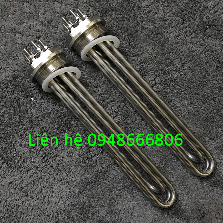 Điện trở củ ren 52, Mây so ren 52, thanh nhiệt phi 52 công suất 6kw