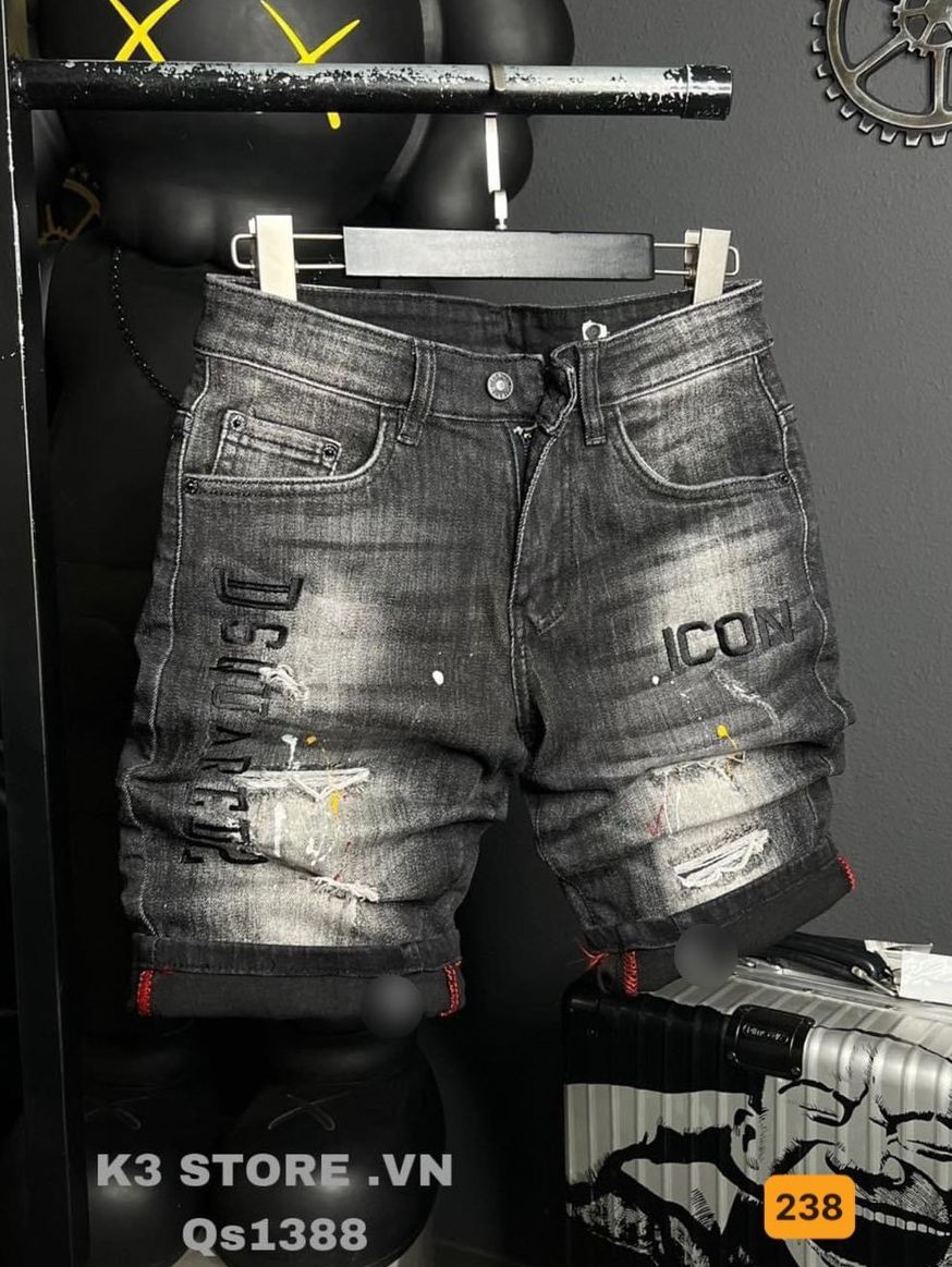 [HCM]QUẦN SHORT JEAN NAM CHẤT BÒ THỜI TRANG CAO CẤP  - HL STORE MS238