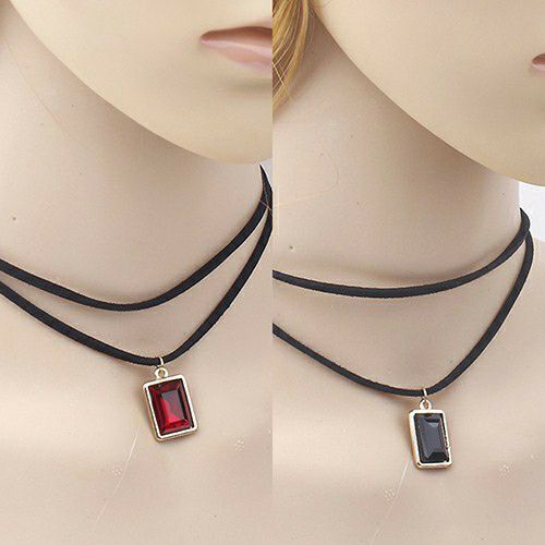 [HCM]Dây đeo cổ choker mặt đá vuông