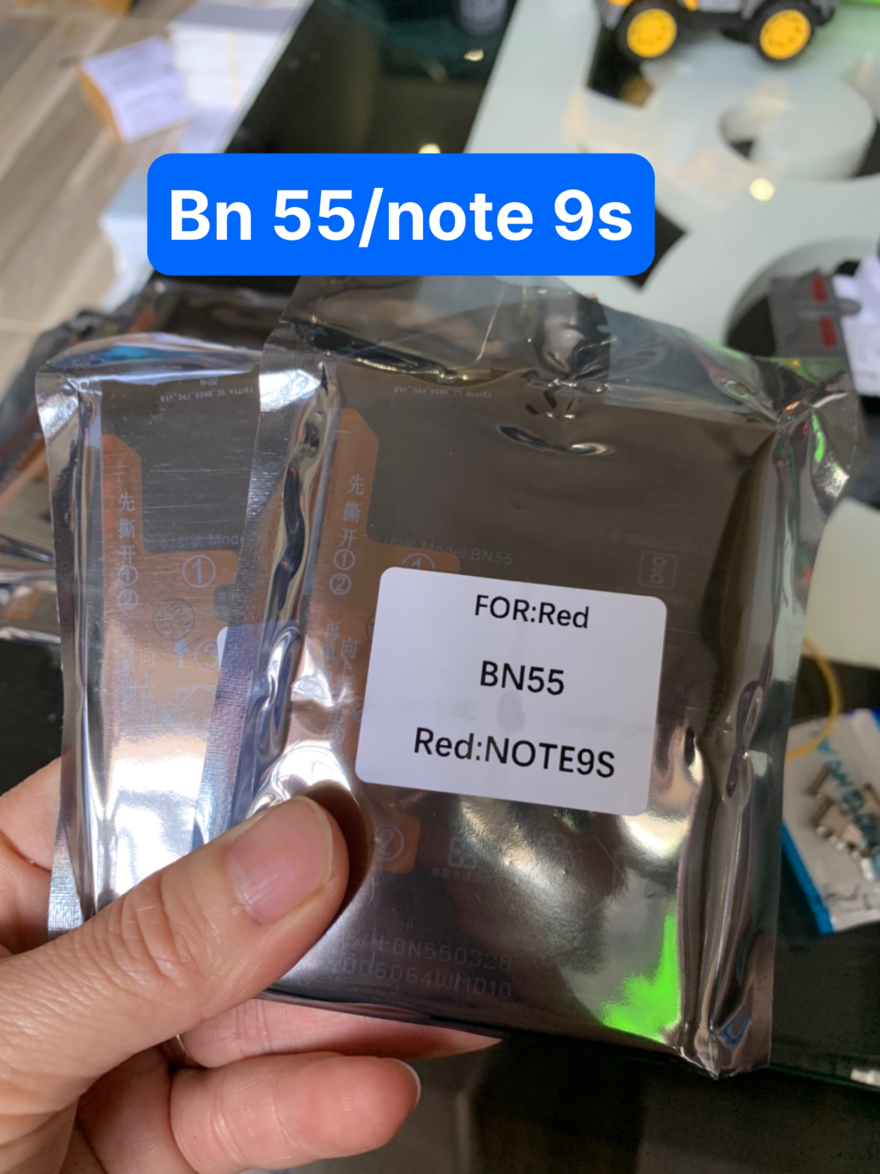 pin xiaomi redmi note 9s-pin zin mã BN55