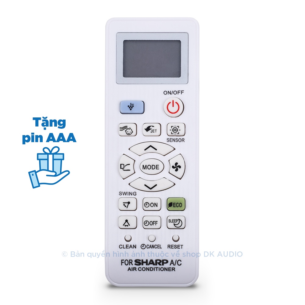 Remote máy lạnh SHARP dòng J-TECH INVERTER - Điều khiển điều hòa SHARP dòng J-TECH INVERTER