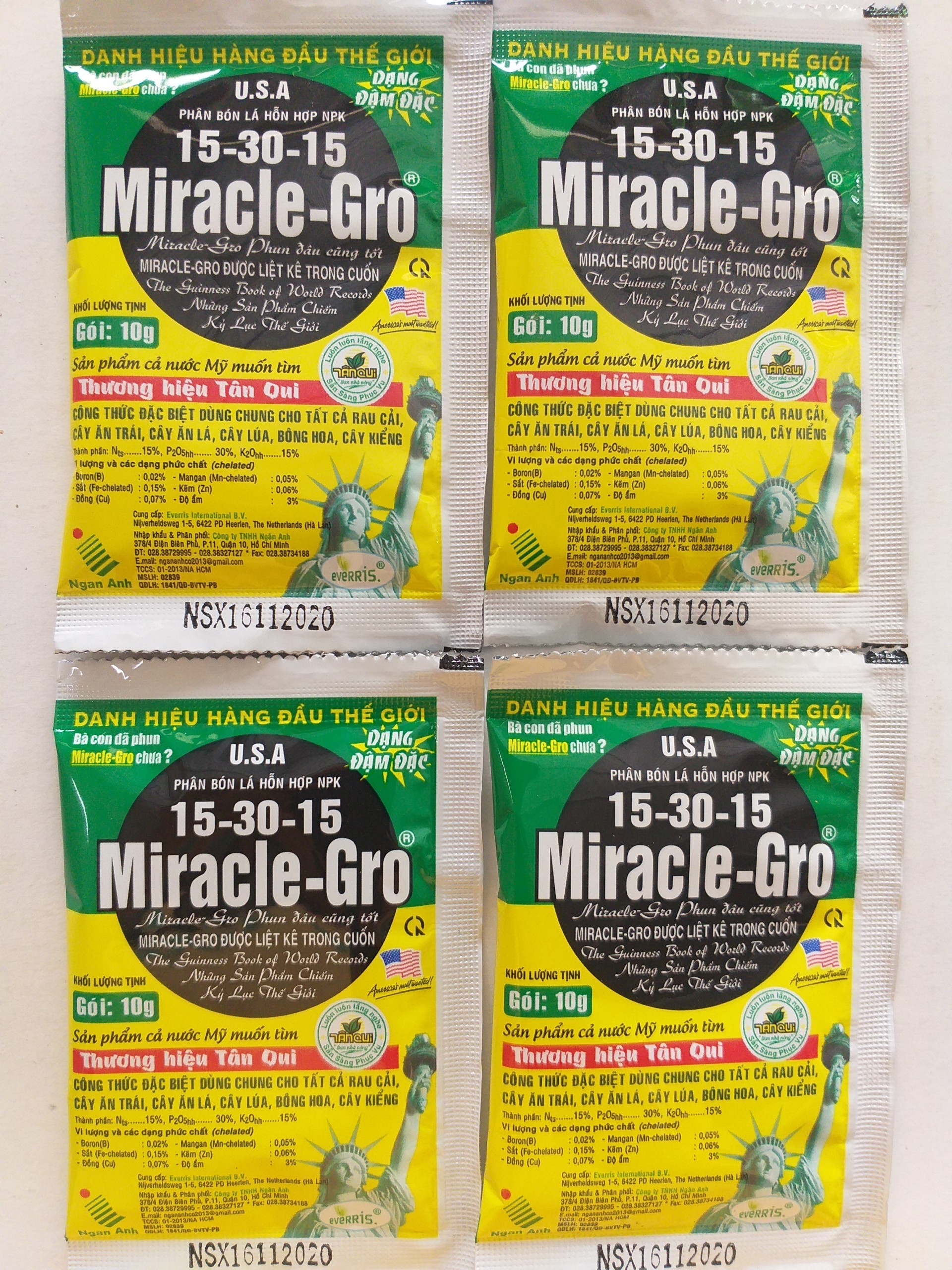 Phân bón lá hỗn hợp - Miracle-Gro - 10gr