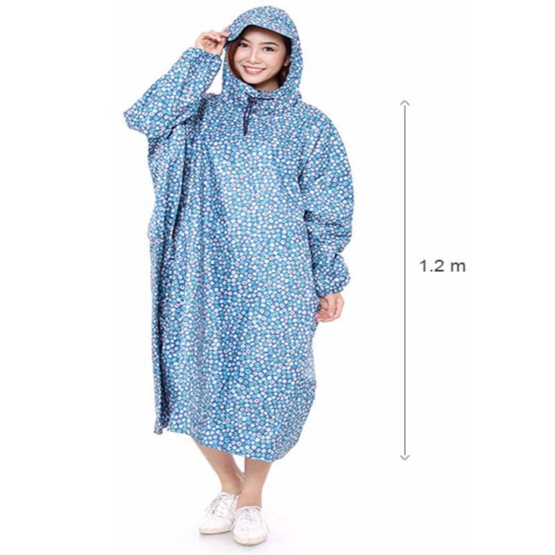 Áo mưa bít vải dù hoa văn siêu đẹp