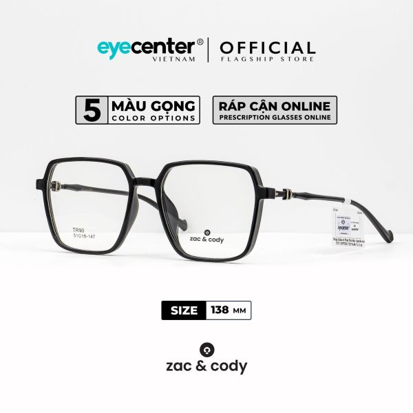 Mua Gọng kính cận nam nữ chính hãng ZAC & CODY C17 lõi thép chống gãy nhập khẩu by Eye Center Vietnam