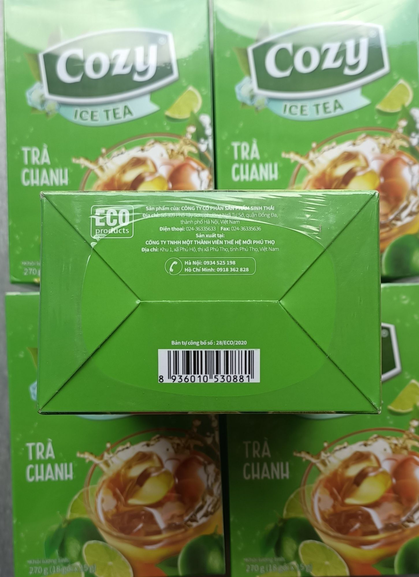 Trà chanh Cozy hộp 18 gói× 15g