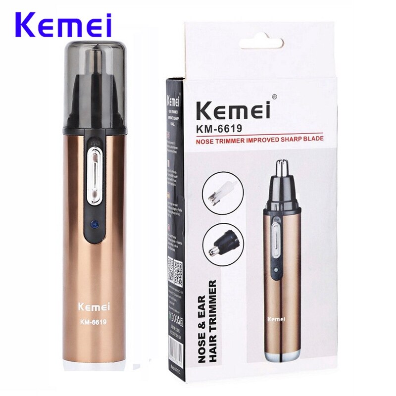 Máy cắt tỉa lông mũi sạc pin tiện dụng kemei km 6619