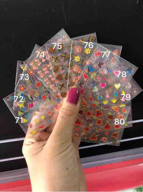 Sticker dán móng mẫu nhỏ