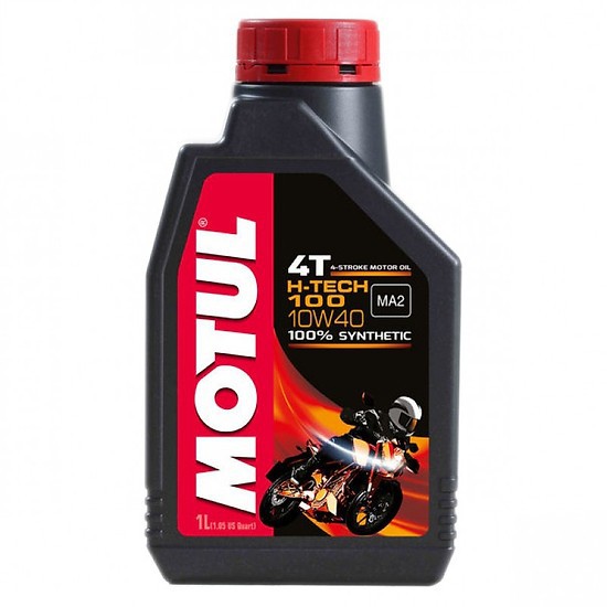 Nhớt tổng hợp xe exciter, mô tô pkl motul h-tech 100 4t 10w40 1l