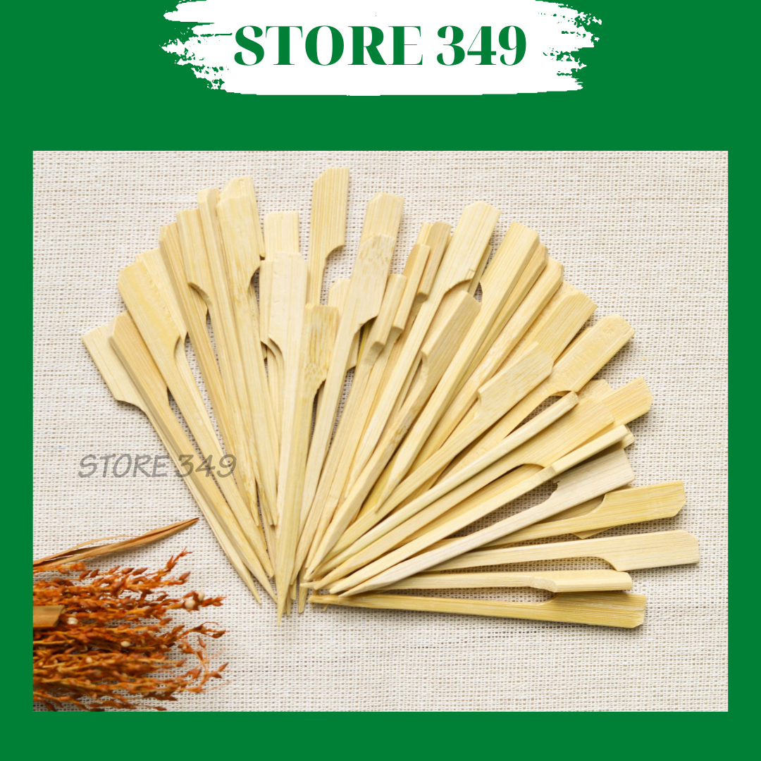 Cây Xiên Gỗ 9cm - 50 Cây Không Mắc Tre
