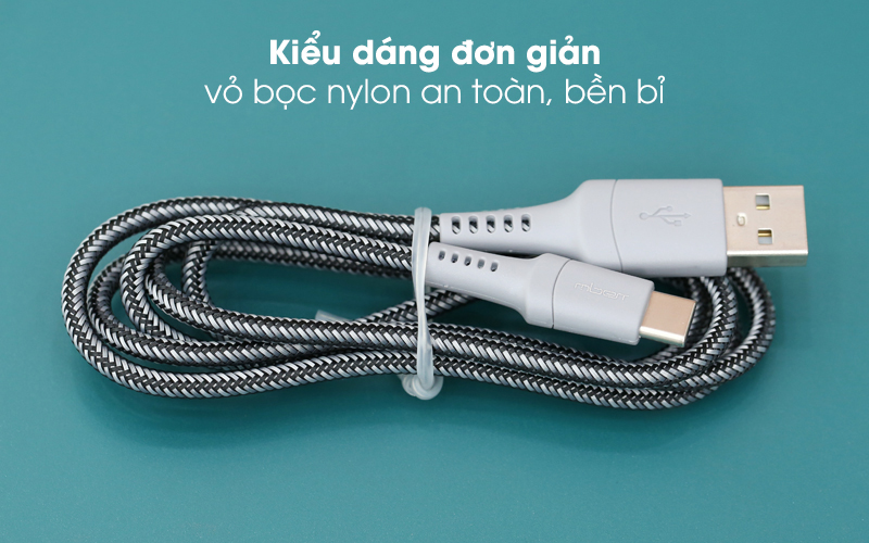Cáp Type C 1m Mbest DS462G-WB Xám ( Likenew )