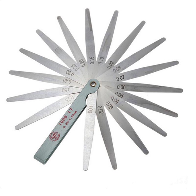 [HCM]Thước căn lá đo xupap 0.02~1.00mm 17 lá