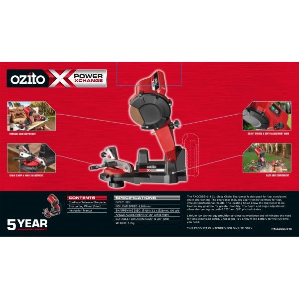 MÁY MÀI DÂY XÍCH OZITO PXCCSSS-018