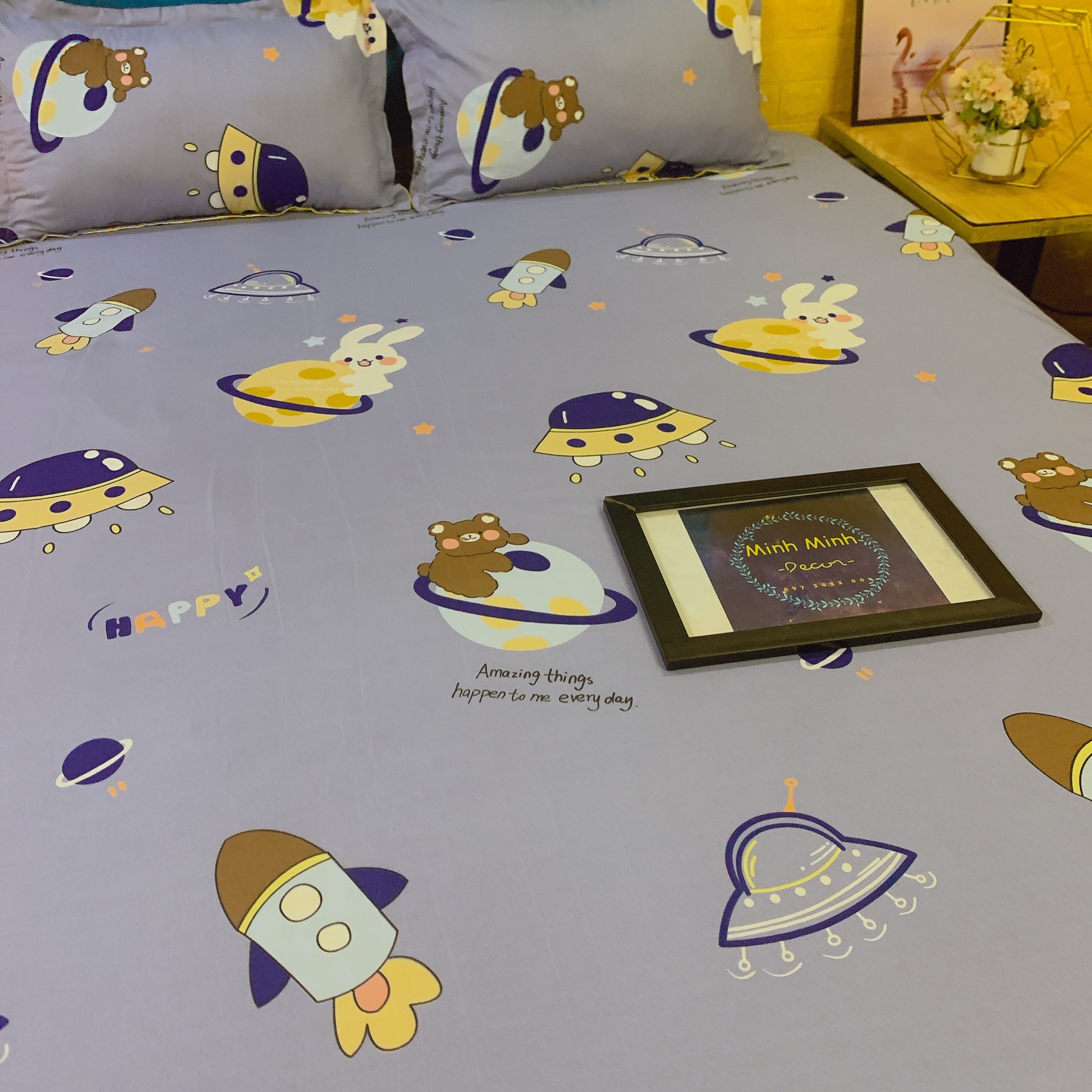 Set ga giường + 2 vỏ gối nằm