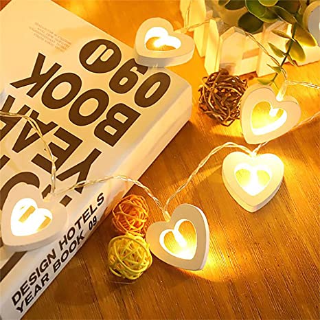 Dây Đèn Led Xài Pin AA/USB Bóng Đèn Trái Tim Trang Trí Tiệc Cưới String Light Decorative Light Valentine