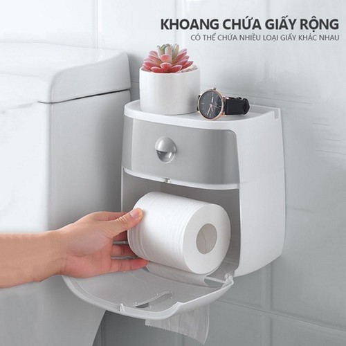 Hộp Đựng Giấy Phòng Vệ Sinh 2 Ngăn Ecoco