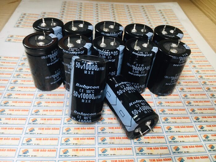 Tụ hóa 50V 10000uF chân cứng Kích thước 30x50MM