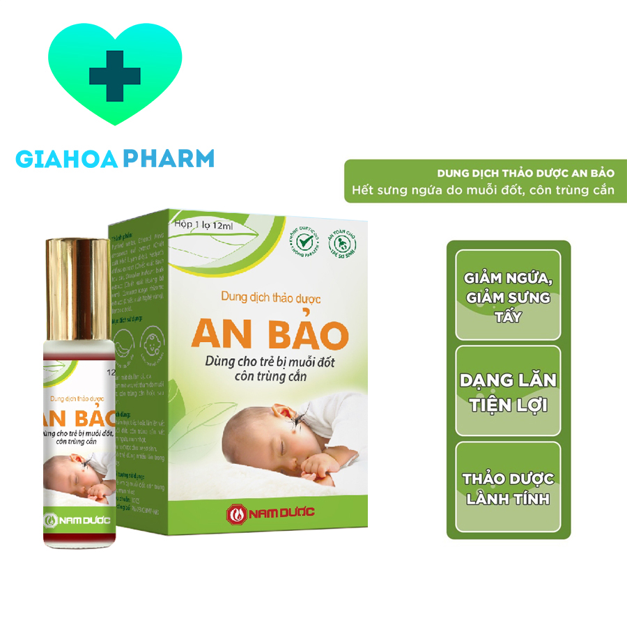 An Bảo - Dung dịch thảo dược trị muỗi đốt côn trùng cắn mụn nhọt
