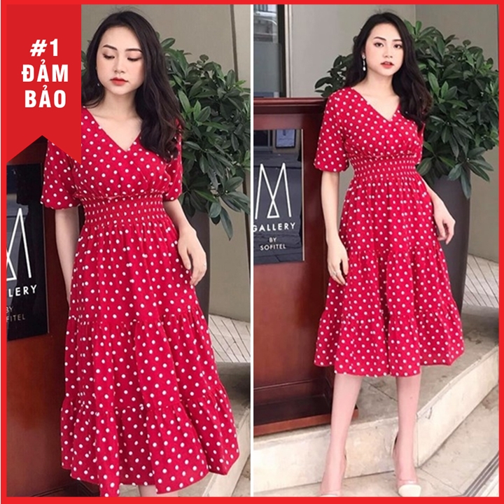 [HCM]ĐẦM CHẤM BI CAO CẤP DỄ THƯƠNG B280