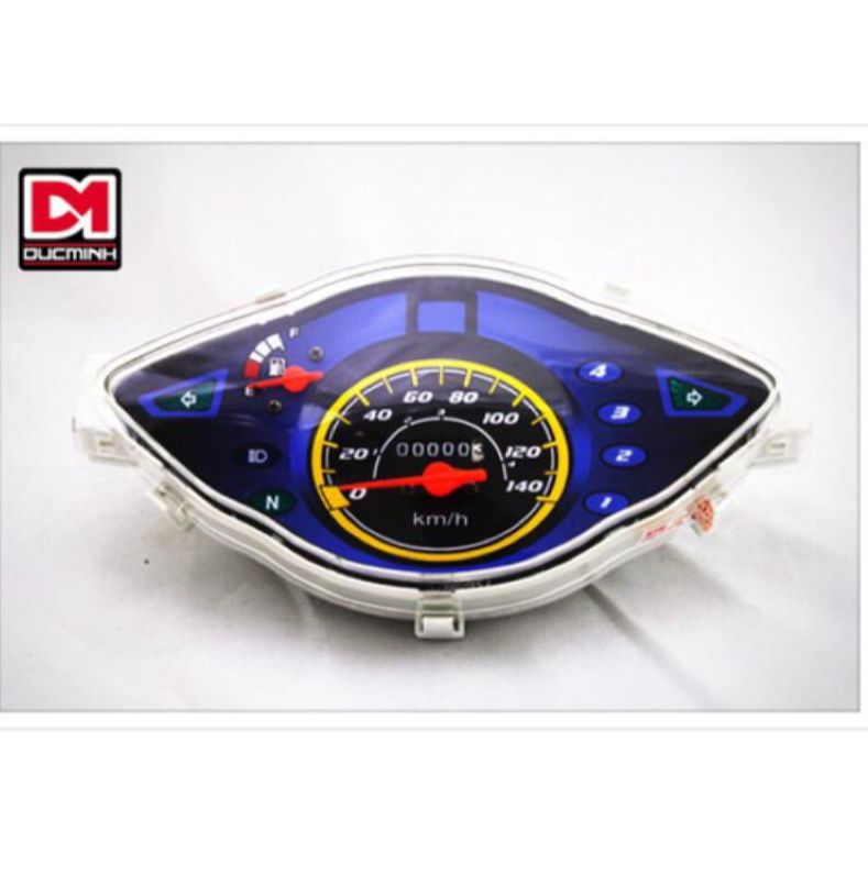 Đồng hồ xe wave RS mặt xanh