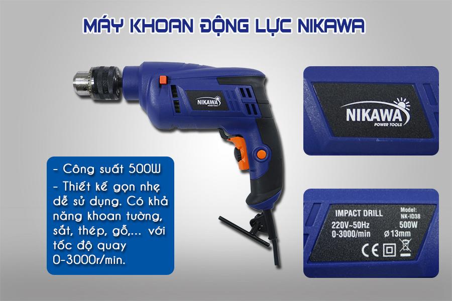 Bộ máy khoan động lực Nikawa ID38