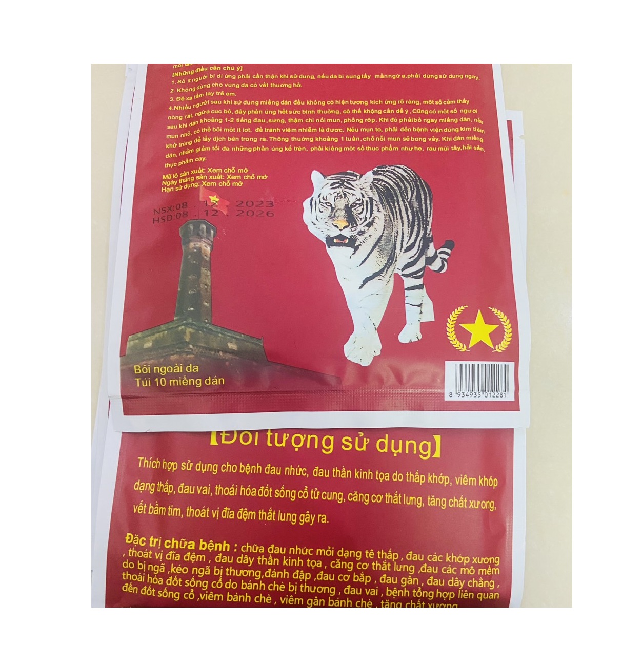Túi 20 Miếng Cao Dán Xương Cốt Vạn Kim - Mẫu mới
