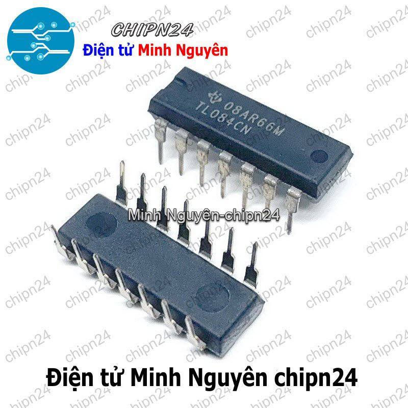 [1 con] (DT) IC TL084 DIP-14 Hàng Tốt (TL084CN TL 084) - HH006086
