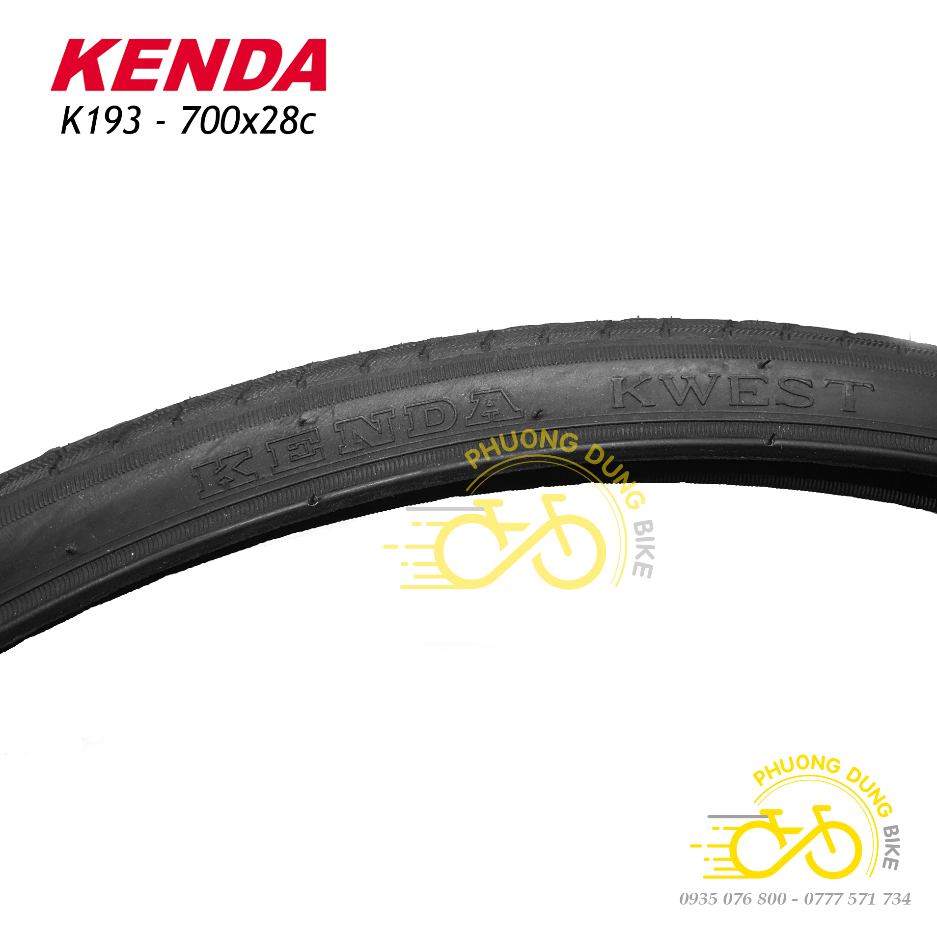 Lốp (Vỏ) xe đạp KENDA VN KWEST K193 700x28C - 1 Cái