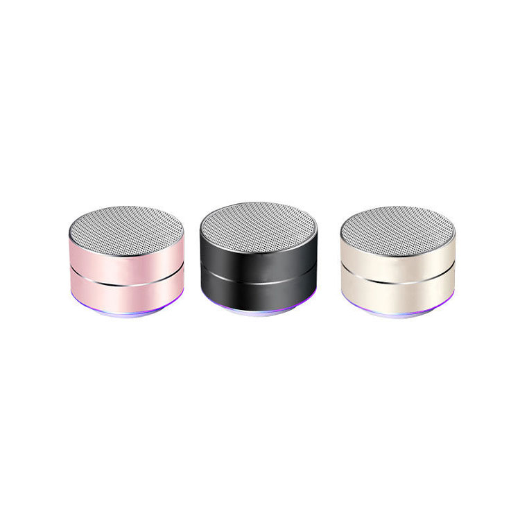 Loa Di Động Bluetooth Mini A10 Vỏ Nhôm Có Đèn LED