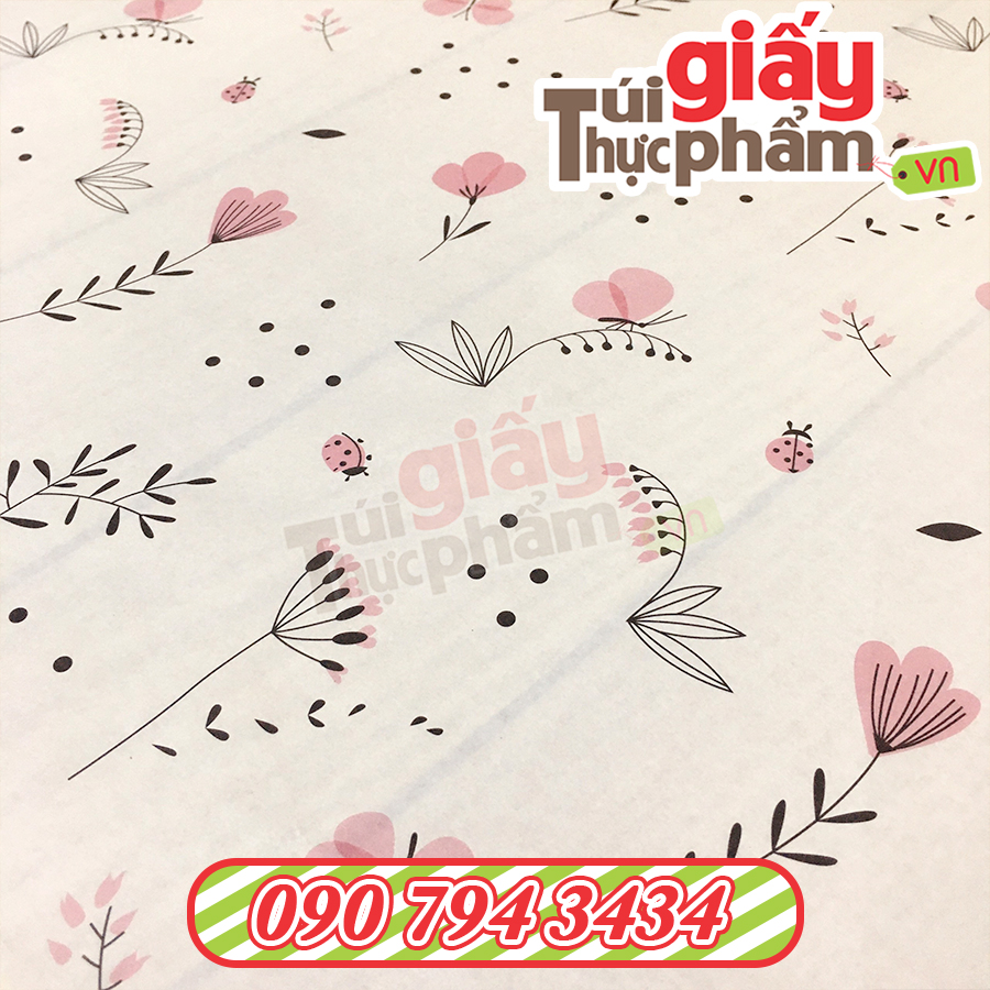 Giấy Gói Thời Trang, Phụ Kiện (500 tờ / 40x60cm / 40gsm / Hoa Lá)