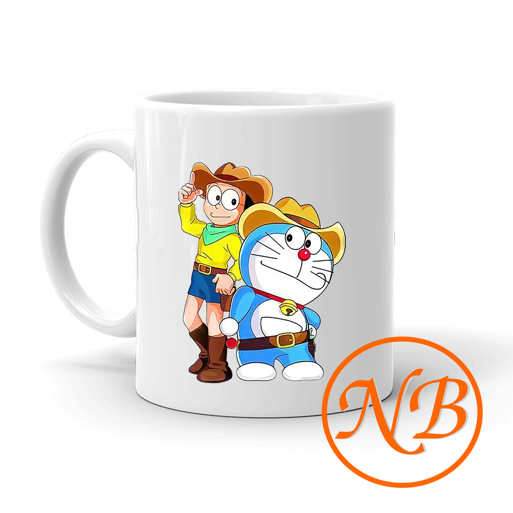 Cốc sứ in hình theo Doraemon