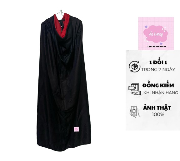 Trang phục hóa trang, áo choàng thần chết, ma cà rồng ANTU dài 90-120 cm cho người lớn và trẻ em, trang phục Halloween