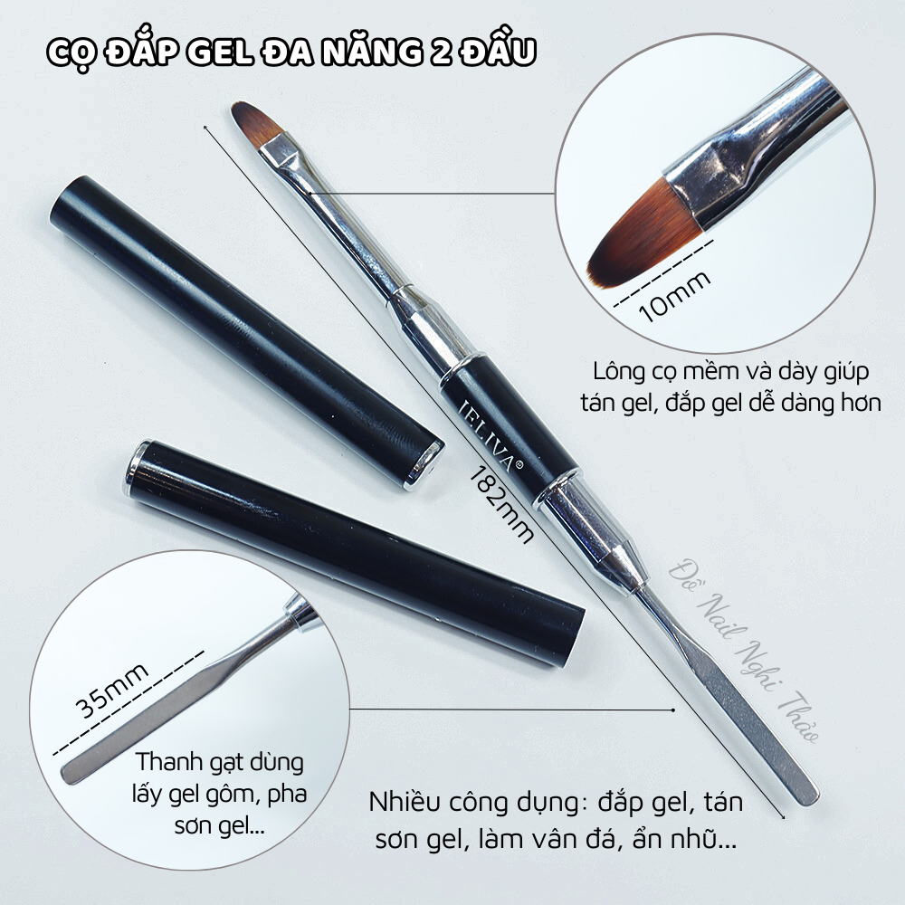 Bộ cọ nail 5 cây 2 đầu Jeliva cao cấp