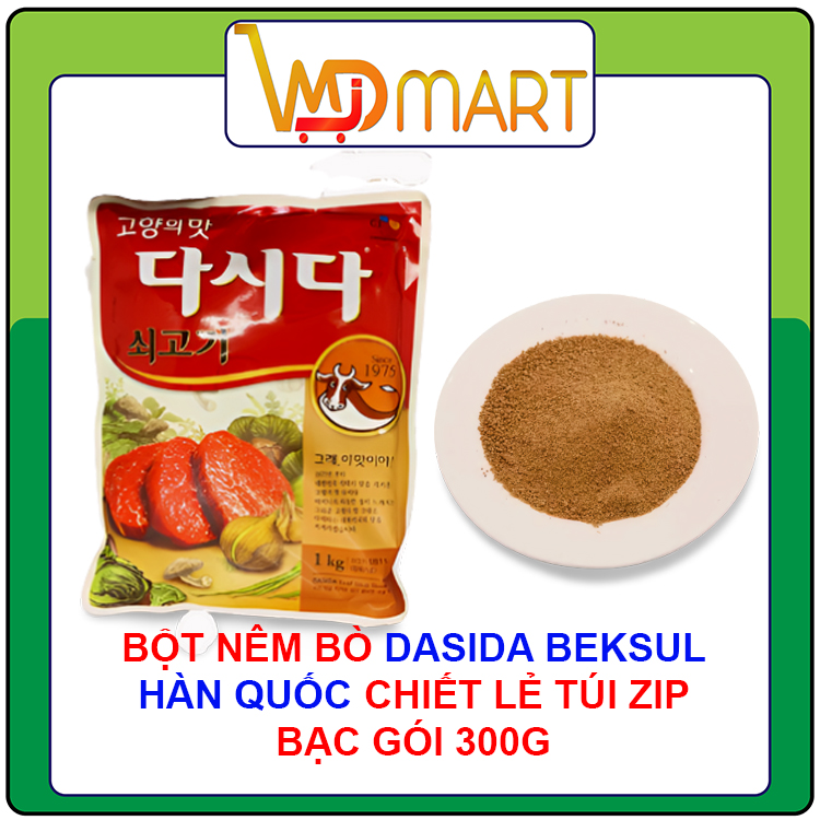 Bột nêm bò Dasida Hàn quốc chiết lẻ túi zíp