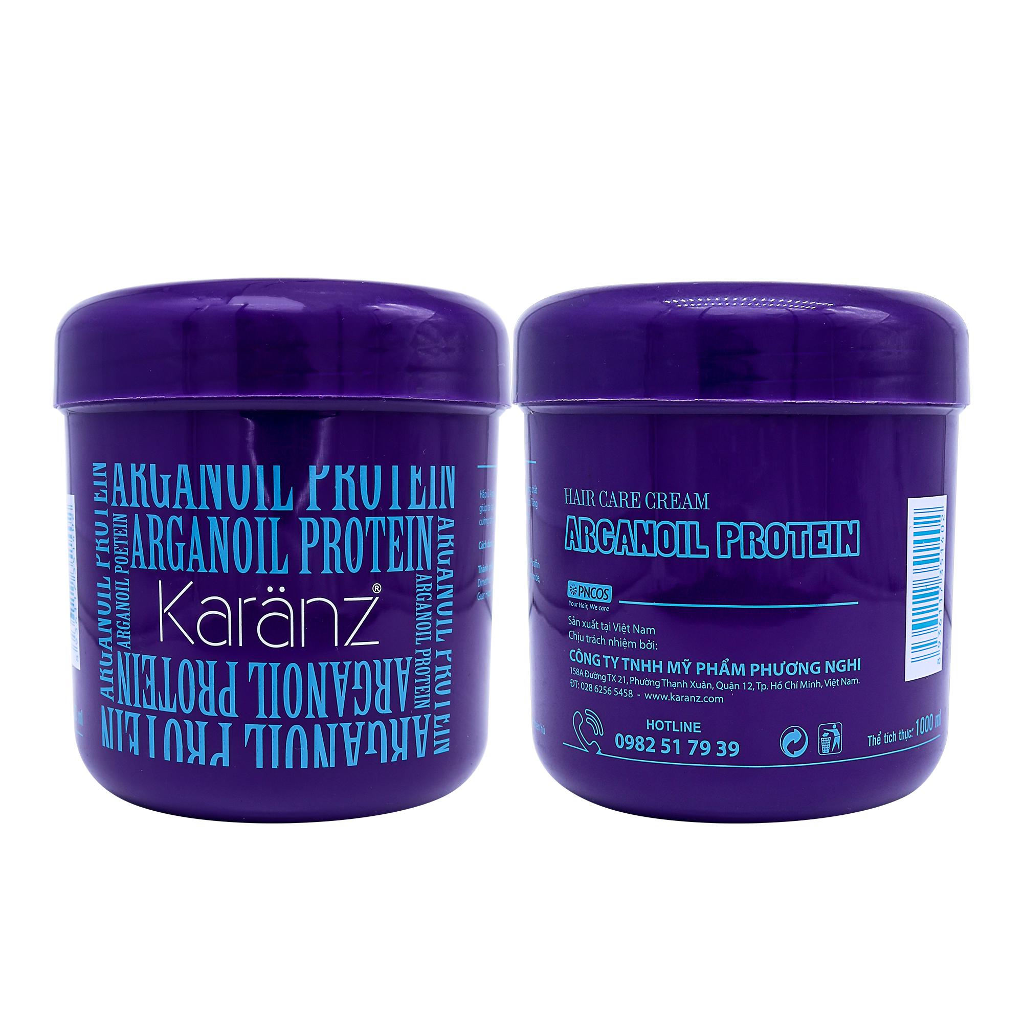 Hấp dầu (Kem ủ tóc) Argan Oil Protein Karanz 1000ml