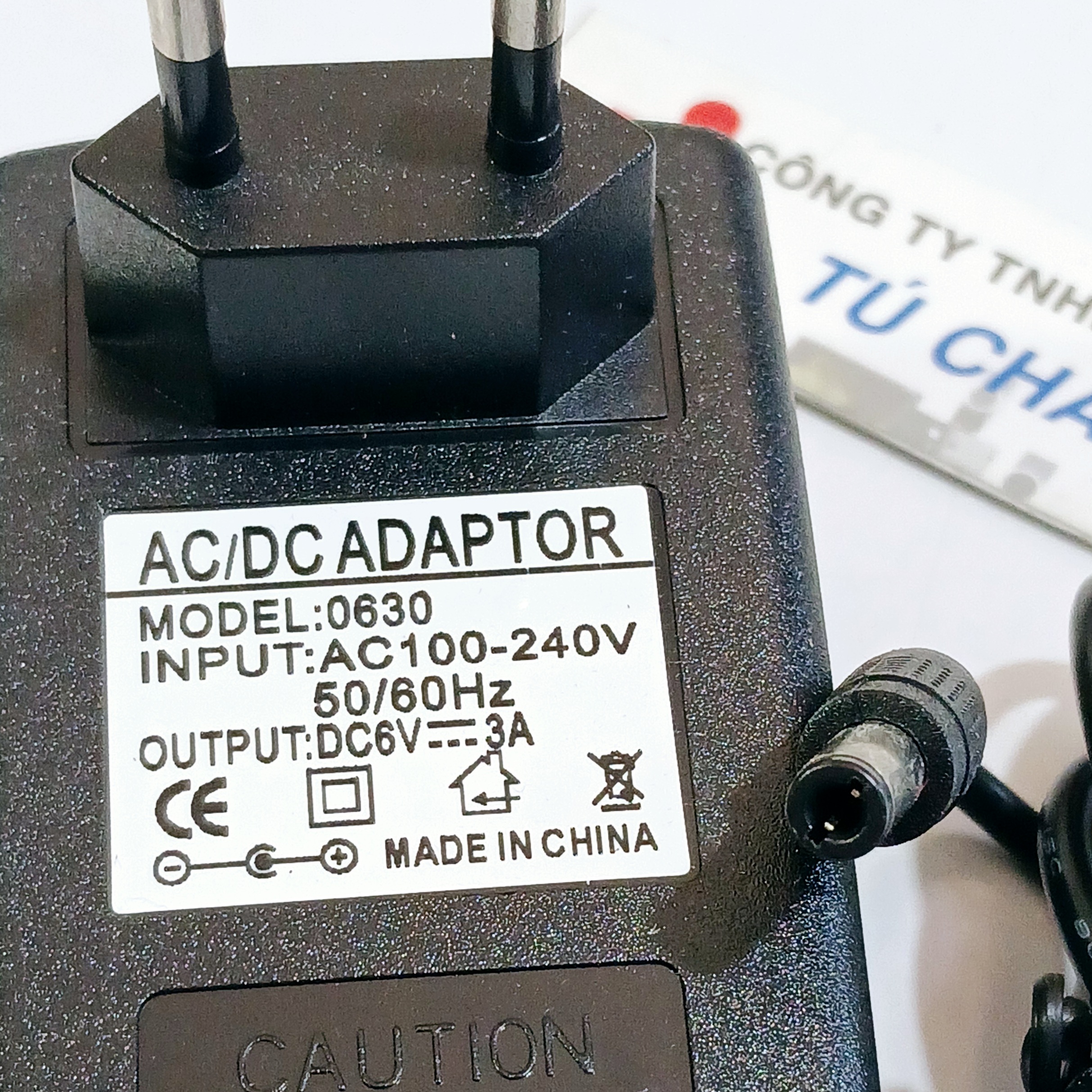 Adapter DC 6V - 3A ( Đầu cắm 5.5mm x 2.1mm)