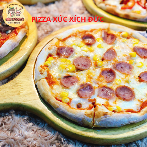Combo 3 Pizza Thập Cẩm, Xúc Xích Đức, Bò BBQ [KÈM THÙNG XỐP]