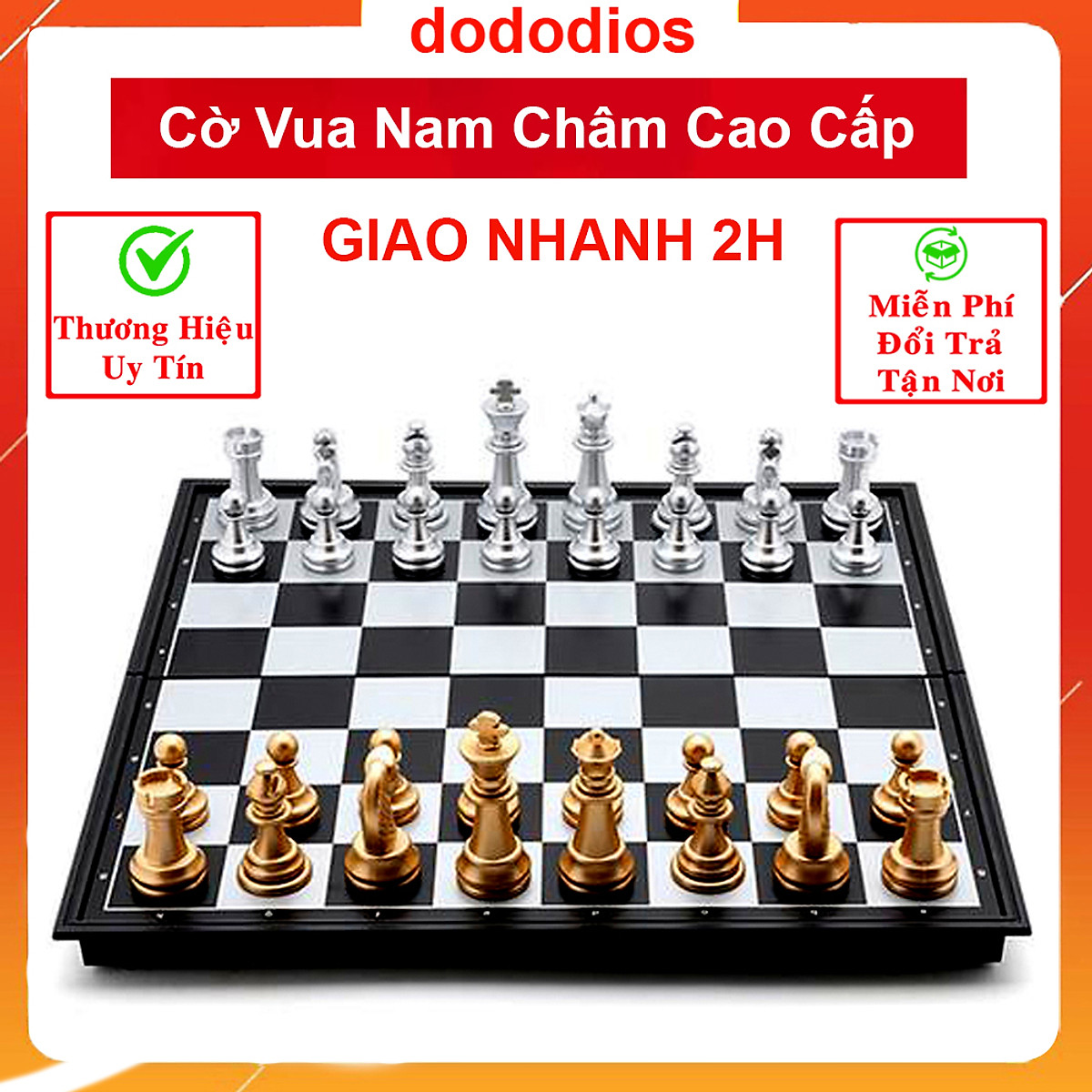 Dododios bộ cờ vua cao cấp thi đấu quốc tế - có nam châm từ tính