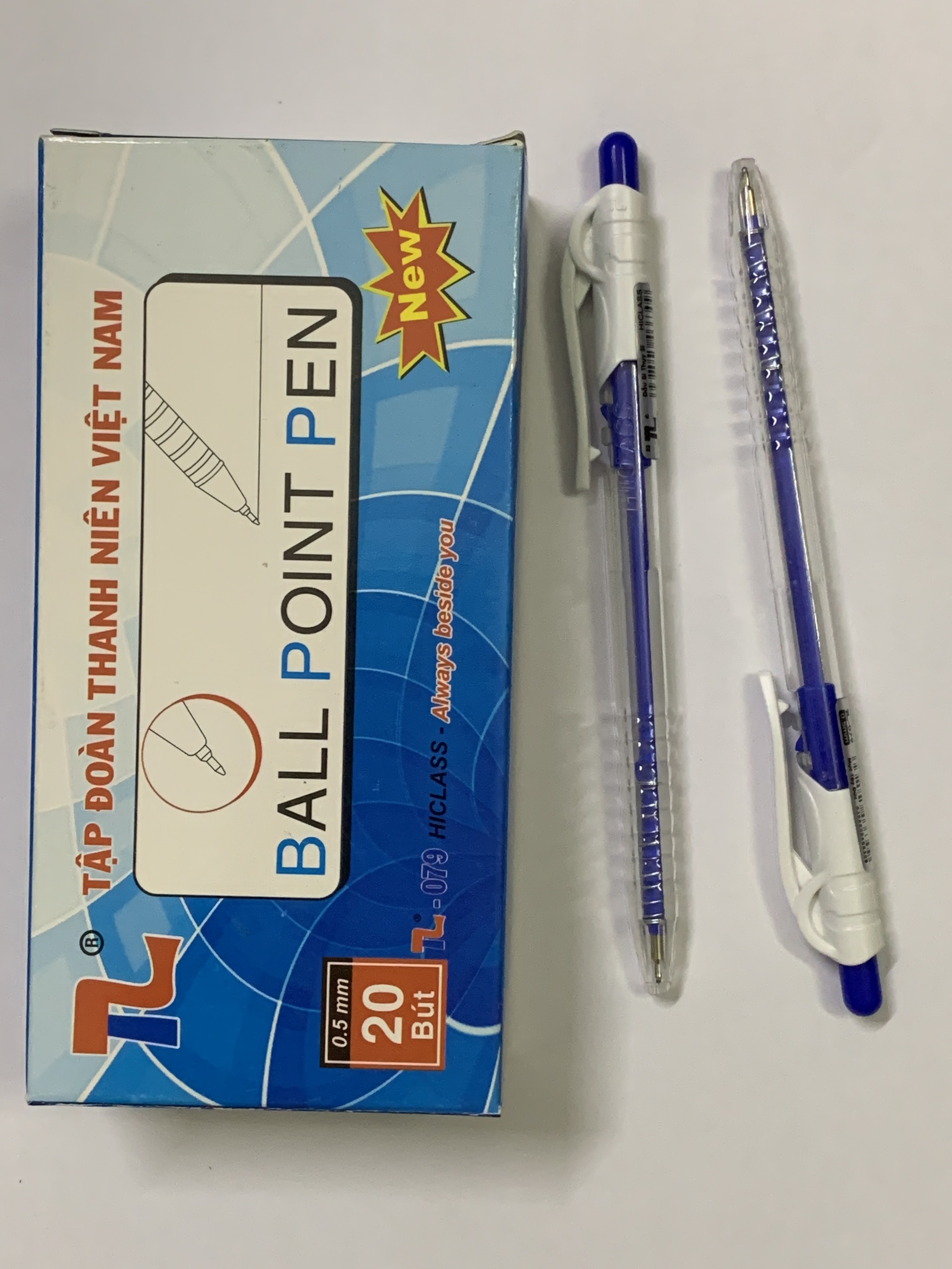 Bút Bi xanh TL-079 (Hộp 20 Chiếc)