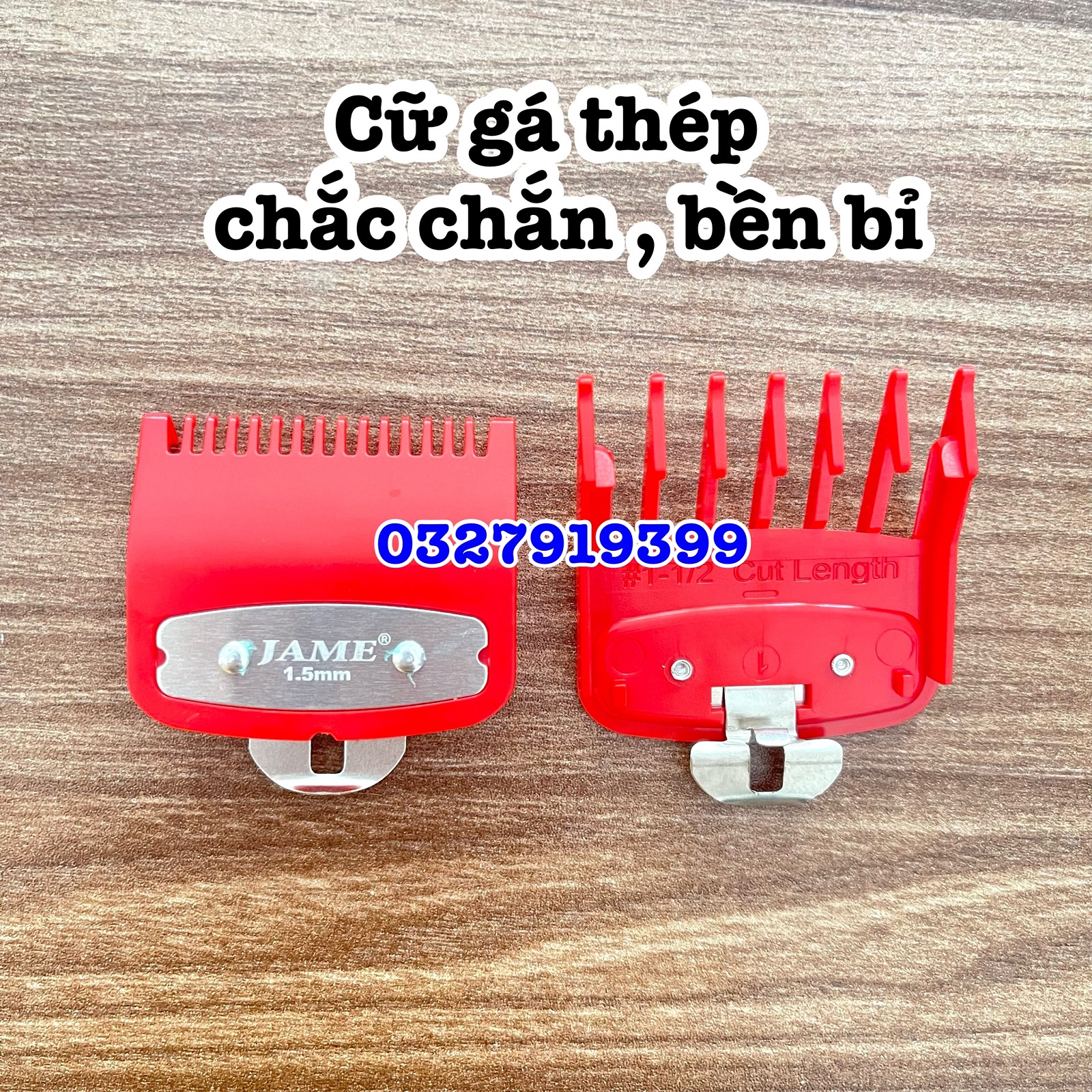 Bộ 2 cữ tông đơ gá thép 1,5 + 4,5mm