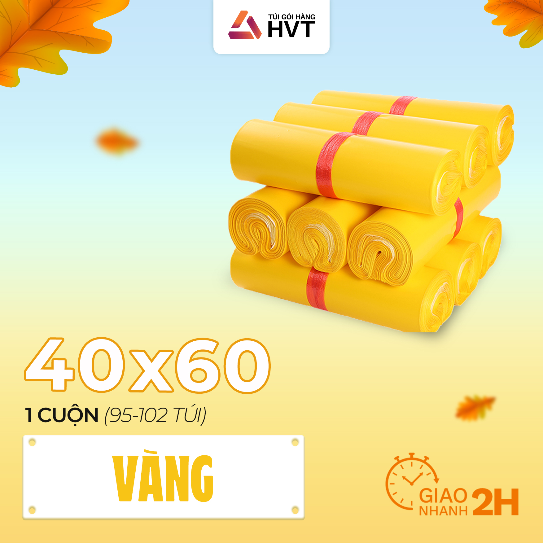 [Mua 2 giảm 5%] Túi gói hàng size 40x60 (100 túi) niêm phong tự dính NHỰA HVT - Túi đóng hàng chuyển phát nhanh, túi in đơn không phai mực có keo dán sẵn