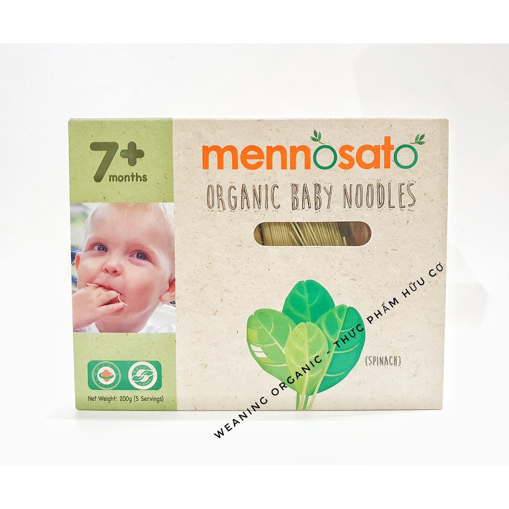 [HCM FREESHIP] Mì Ăn Dặm Hữu Cơ Cho Bé Mennosato Từ 7 Tháng Tuổi