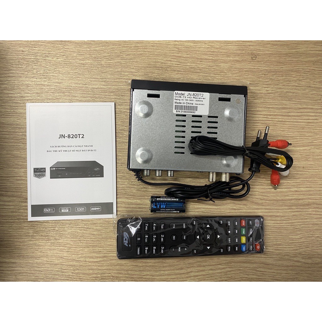 Đầu thu kỹ thuật số SCTV DVB-T2 JN-820T2