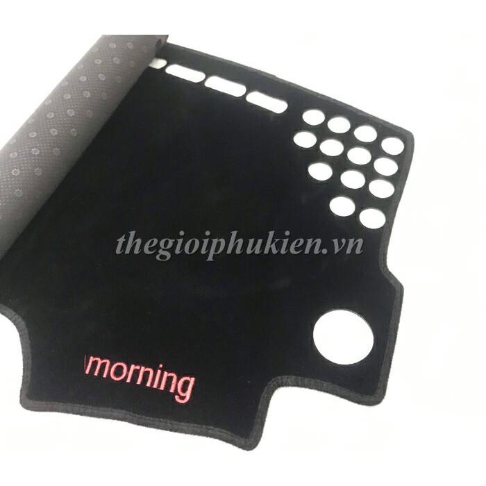 Thảm nhung taplo chống nắng Kia Morning 2015-2017