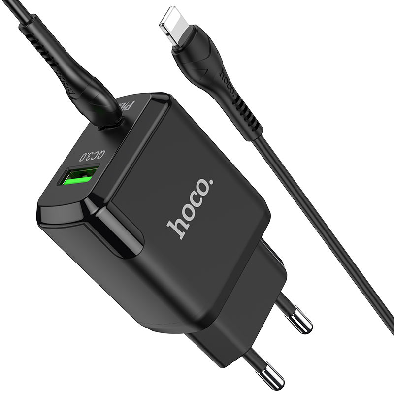 Bộ combo Củ PD20W QC3.0 + Cáp Type C to Lightning HOCO N5