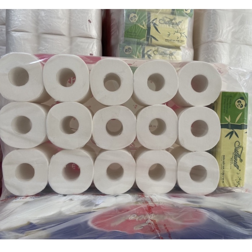Giấy vệ sinh cao cấp 3 lớp Silkwell 15 cuộn